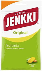 Jenkki Fruitmix - Original - Finnish - Fruit Mix - Xylitol - Chewing Gum - Bag 100g