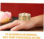 FOMIYES 4pcs Box Smokeless Box Smokeless Moxa Tank Moxa Burner Copper Tank Adjustable Tank Burner Holder Massage Accessory Body Massager Tool