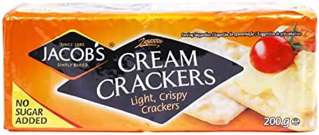 Jacob's Cream Cracker No Added Sugar 200G (Pack of 24)