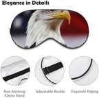Sleep Eye Mask Bald Eagle Head Portrait Sleep Mask Adjustable Strap Blindfold Eye Cover for Travel Yoga Nap Shift Work