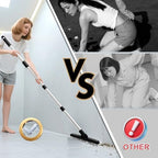 BITOPE Grout Brush Cleaner with Adjustable Long Handle Swivel V-Shaped Stiff Bristles Scrubber for Cleaning Tile Crevice Line Corner Bathroom Shower Baseboards Hard to Reach Areas-56 inch