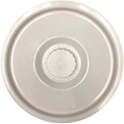 PCP Half Pail for Commode Chair with Lid, White, 6 Quart with 1.5 Gallon Capacity