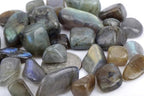 ZenQ 1 lb Labradorite Tumbled Stone Chips Crushed Natural Crystal Quartz Pieces