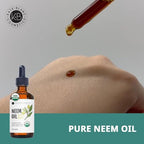 Kate Blanc Cosmetics Neem Oil for Skin, Hair & Face. Safe for Dog, Plants, Scalp (4oz, Organic, Cold Pressed, Concentrate)