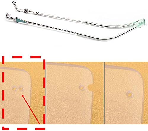 Glasses arms,Eyeglasses Replacement Temple,Arm Frame Repair Glasses Accessories,1 Pair Glasses Replacement Temples Arms Metal Eyeglass Repair Parts Temples for 2-Hole Rimless Glasses, Green