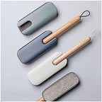 VALGRE Precipitator Anti-Static Dust Brush Hair Drafting Brush with Microfiber for Keyboard Home Hotel Bed Car Soft Clothes Multifunctional Cleaning Brush dust Catcher(Green)
