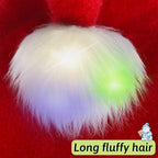 BSVI Christmas Hat, Santa Hat Holiday for Adults Unisex Velvet Comfort Extra Thicken Fur Xmas Hat for New Year Festive Party