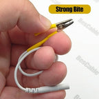 24pcs TENS Wire Cable Clip - BesCable Electrode Leader Wires with Alligator Clips for TENS Unit Physiotherapy Machine - 2.0mm Pin Female to Alligator Clip Cable Cord