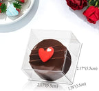 RomanticBaking 150 Pack 2.17x2.17x1.38 Inches Single Macaron Boxes Brownie Boxes Moon Cake Boxes Small candy boxes for wedding favors