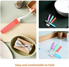 8pcs Travel Toothbrush Set with Soft Bristles and Portable Covers, Small Head Manual Toothbrushes for Adults, Orthodontic Cleaning, for Camping, Hiking, Business Trips, and Travel