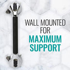 DMI Suction Cub Grab Bars for Bathroom, Tub and Shower - Chrome 16 Inch