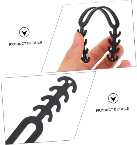 20pcs Mask Extension Buckle Ear Hooks Soft Silicone Adjustable Strap Extenders for Mask Comfort Anti Relief Behind-Ear Support for Adults