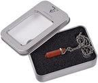 Justinstones Hexagonal Pointed Reiki Chakra Pendant Stainless Steel Chain Necklace 20" Iron Gift Box
