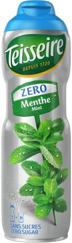 Teisseire Zero Sugar MINT Syrup, Refreshing Fruit Concentrate for Drinks, 0 Calories