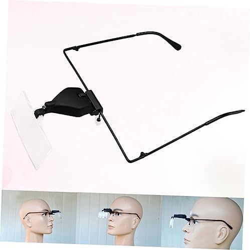 FOMIYES Led Light Magnifying Glasses with Head Mount Magnifier for Reading and Crafting Includes Three Detachable Lenses for Optimal Clarity