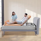 Adjustable Electric Lifting Backrest, Detachable Long Electric Lifting Bed Power Bed Backrest with Mattress Back Support with Wired Controller 2° -70° Capacity 135 Kg/297.62 Lbs
