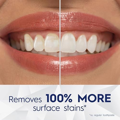 Crest 3D White Brilliance Blast Teeth Whitening Toothpaste, 4.6 oz, Anticavity Fluoride Toothpaste, 100% More Surface Stain Removal, 24 Hour Active Stain Prevention