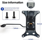 Sytopia Heavy Duty 500lbs Office Chair Replacement Parts, Swivel Tilt Control Mechanism with 6.2" (W) x 10.4" (L) Mounting Holes, Chair Base for Executive and Gaming Chairs, Black