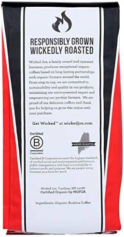Wicked Joe Coffee French Whole Bean, 12 oz, red