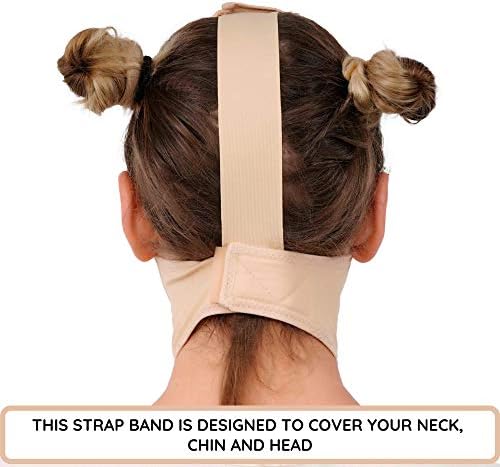 IKIDO Post Surgery Neck and Chin Compression Garment Wrap Bandage for Women, Face Slimmer