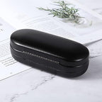 AITIME 2 in 1 Double Sided Portable Contact Lens and Eyeglasses Case - Marbling, Multifunction, Durable, Compact, Portable Storage Kit