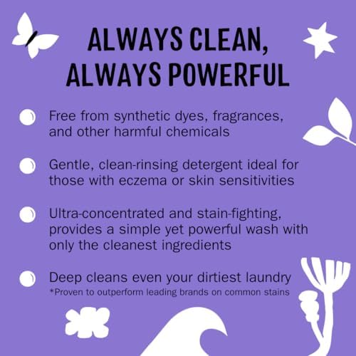 Molly's Suds Original Laundry Detergent Powder | Clean Laundry Detergent Powder for Sensitive Skin | Simple, Effective Ingredients, Stain Fighting | 120 Loads (Lavender)