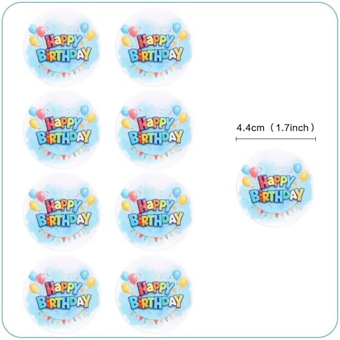 40 Pcs Edible Happy Birthday Cupcake Toppers Colorful Baby Cake Topper Picks Baby Showe Kids' Birthday Party Decorations