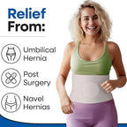 Hernia Belt for Men or Women | C Section Belly Binder & Abdominal Binder | Post Surgery & Pregnancy Tummy Tuck | Hysterectomy, Umbilical Hernia Belt Men & Women | Postpartum Belly Band Wrap (L/XL)