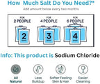 (2 Pack) Water Softener Salt Crystals – Natural High-Purity Salt for Softer Skin, Reduced Buildup, Easy Cleaning – 40 lb Each Bag with Handle, 80 lb Total