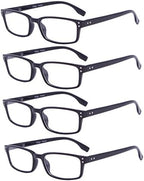 4 Pack Vintage Reading Glasses Men Comfort Readers Women Reading Eyeglasses