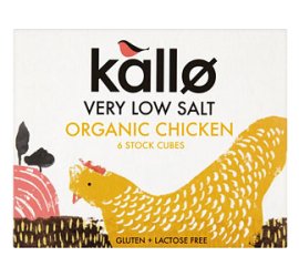 Kallo Organic Low Salt Chicken Stock Cube 51G (Pack Of 4)