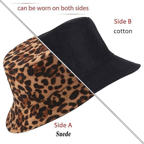 Joylife Animal Print Bucket Hat Novelty Pattern Sun Hats Reversible Packable Fishing Cap for Women, Men