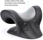 RESTCLOUD Comfortable Neck Stretcher for Neck Pain Relief, Neck and Shoulder Relaxer Cervical Traction Device for TMJ Pain Relief and Muscle Relax, Cervical Spine Alignment Chiropractic Pillow