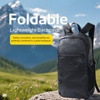Lightweight Foldable Backpack – Water-Resistant Travel Daypack with Spacious Compartment & Front Pocket, Compact and Durable for Daily Use