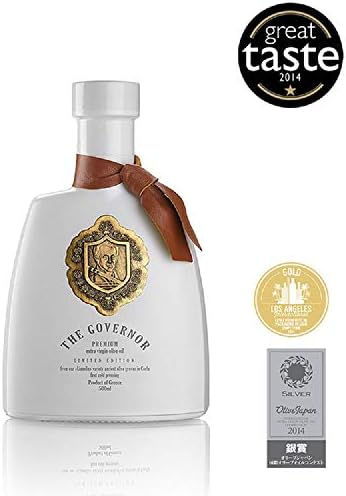 The Governor Limited Edition Extra Virgin Olive Oil - Unfiltered, Cold-Pressed, Early Harvest, Single Origin - Peppery, Robust, Spicy Notes - Packed with Polyphenols, Oleocanthal, Antioxidants, 500ml