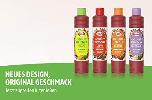 Delicate German Curry Ketchup | German Classic Curry Ketchup Since 1963 | 300 ml | Hela | Germany