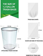 FORID Clear Small Trash Bags, 1.2 Gallon Garbage Bags, Wastebasket Bin Liners 220 Count Plastic Trash Bags for Bathroom Bedroom Office Garbage Can 5 Liters - Durable & Thick Trash Bag