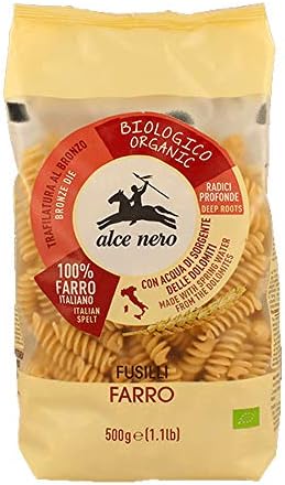 Alce Nero Organic Farro Fusilli 500 g (Pack of 2)