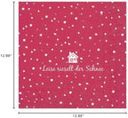 IHR 20 Luxury Christmas Paper Luncheon Napkins- Leise Rieselt Der Schnee (Red)
