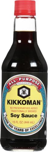 Kikkoman Naturally Brewed Soy Sauce, 15 oz