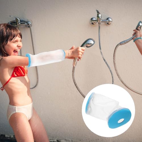 Mobestech Waterproof Shower Cover for Upper Arm and Elbow Reusable Protective Sleeve for Cast and Wound Care Durable Arm Cast Cover for Adults and Kids Safe Showering Aid
