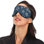 Burbuja Turtles Starfishes Sleep Mask for Women Men, Cooling Eye Mask Side Sleeper Blackout Blindfold with Adjustable Elastic Strap for Traveling