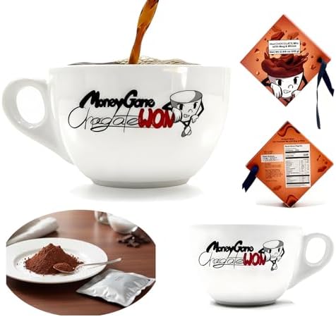 Hot Coco Mug Set,Ceramic Coffee Mug and Hot Chocolate Powder Set with Elegant Packaging, Perfect for Mom, Dad, Coworkers, or Housewarming Presents