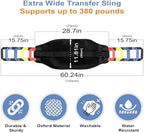 Transfer Sling, Transfer Belt for Elderly, Gait Belts for Seniors, Heavy Duty Patient Lift Belt, Mobility Standing and Lifting Aid for Disabled, Elderly, Injured- Safely Move from Bed and Wheelchair