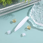 Garneck 2pcs Gold Grills for Teeth Copper Metal Single Tooth Caps Decorative Jewelry Tooth Braces Jewelry Hip-hop Supplies