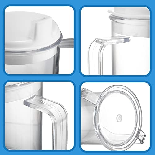 Eaasty 6 Pcs Adult Sippy Cup for Elderly, 10 oz Plastic Spill Proof Cups with 2 Handles for Adult Elderly Care Hospital Drinking Mug Easy to Grasp Handles for Hot and Cold Beverages (White)