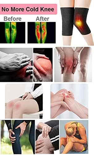 Cashmere Knee Warmer Stretchy Knit Arthritic Knee Sleeve Cosy Sleep Knee Wrap Brace Support Band-Knee Pain Relief
