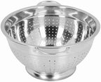 Stainless Steel Fruit Basket, Vegetable Washing Basket with Fine Holes for Kitchen, Large Capacity Drain (26cm)