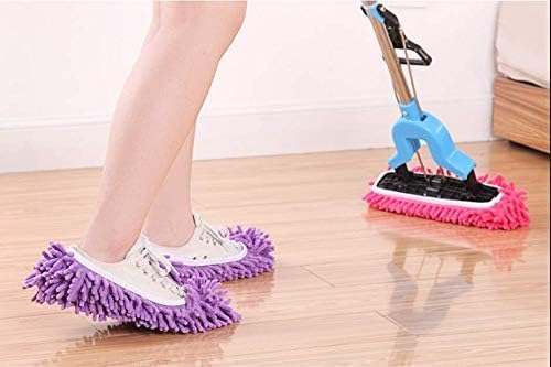 Mop Socks,Mop Slippers Shoes,Microfiber Slippers,Washable Microfiber Moppers,Reusable,Washable,Dry The Floors for House Office Bathroom Kitchen