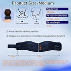 leeveel Neck Brace Cervical Collar,Soft Neck Support Relief Pain & Pressure in Spine for Women & Men,Adjustable Cervical Collar for Sleeping,Travelling,Office (M-17"X3.3")